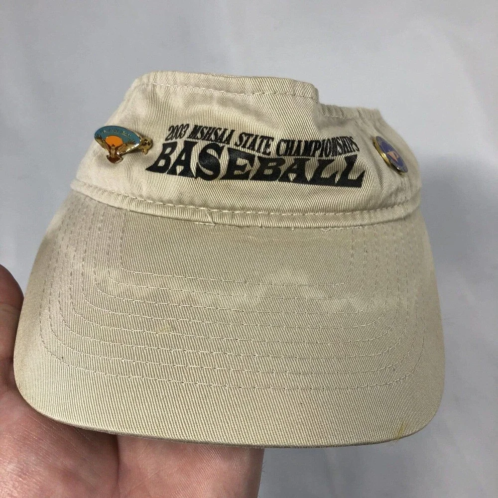 MSHSAA STATE CHAMPIONS 2003 BASEBALL VALLEY PARK HAWKS VISOR HAT CAP ADJUSTABLE